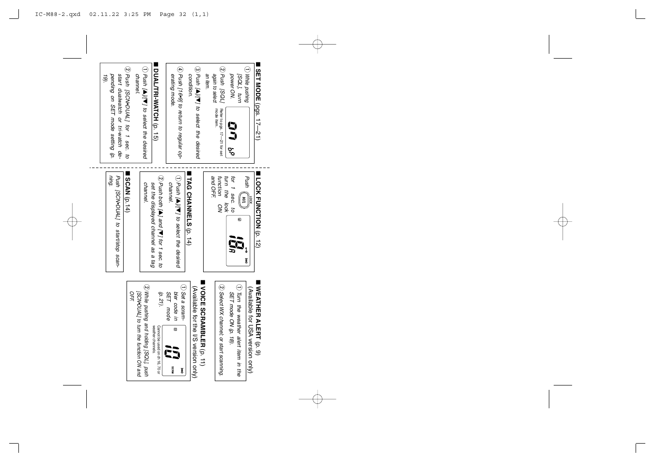 Icom IC-M88 User Manual | Page 38 / 40