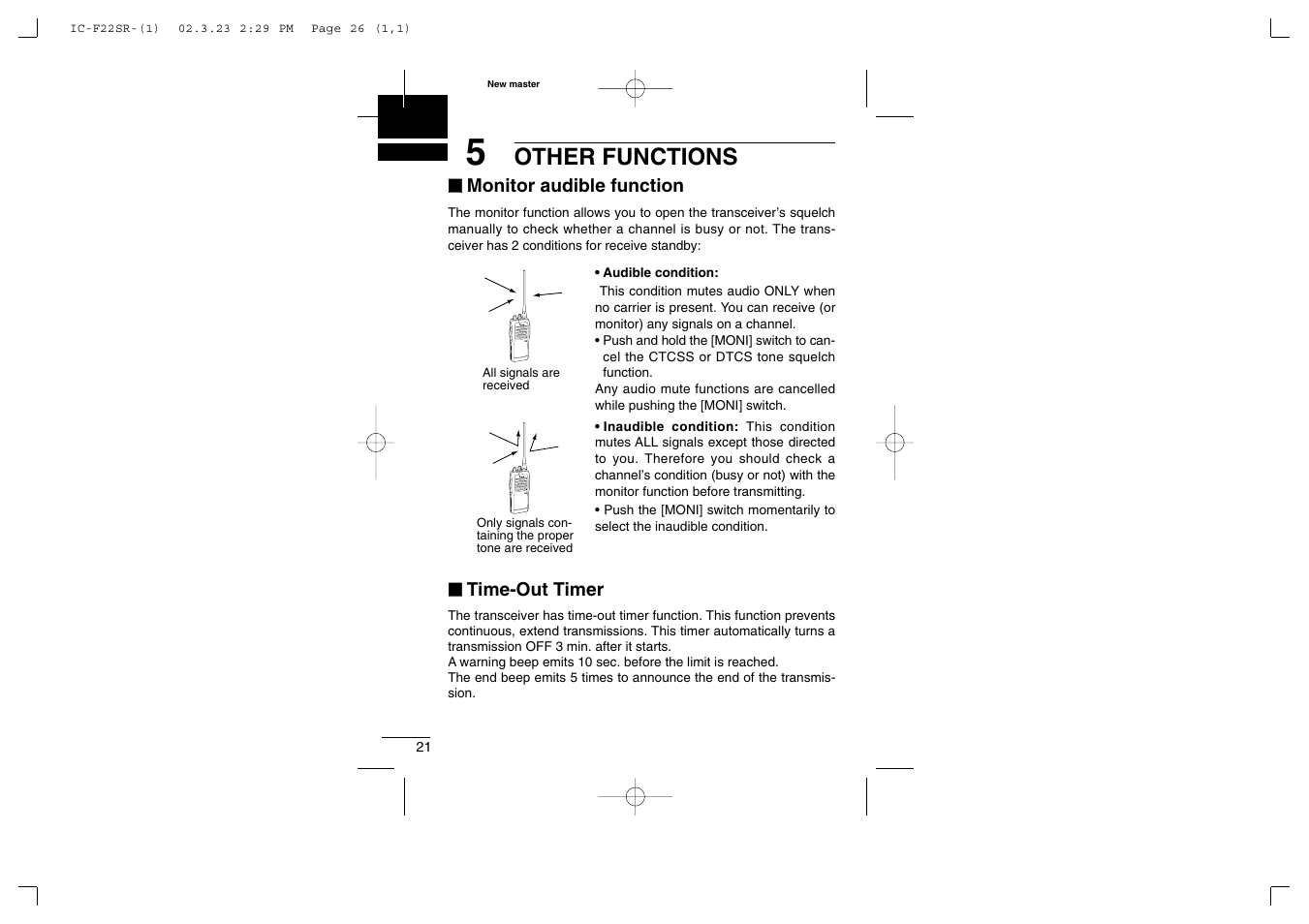 Other functions | Icom iF22SR User Manual | Page 26 / 36