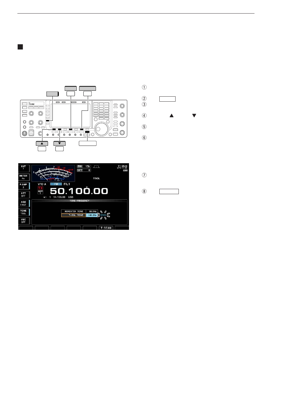 Tone scan | Icom IC-7700 User Manual | Page 142 / 214
