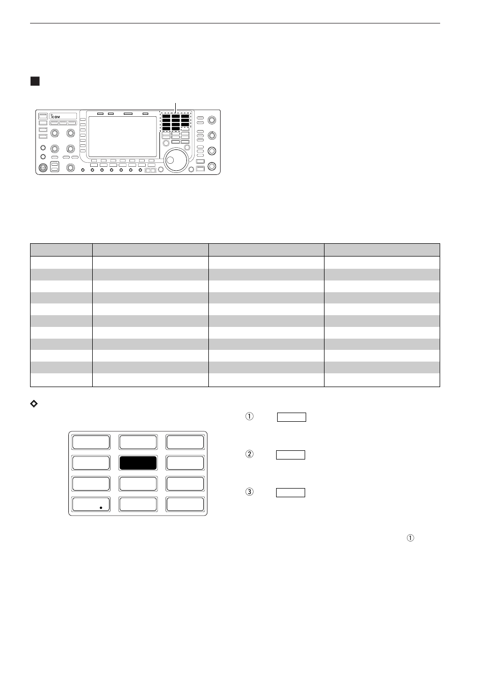 Selecting an operating band, Dusing the band stacking registers | Icom IC-7700 User Manual | Page 42 / 214