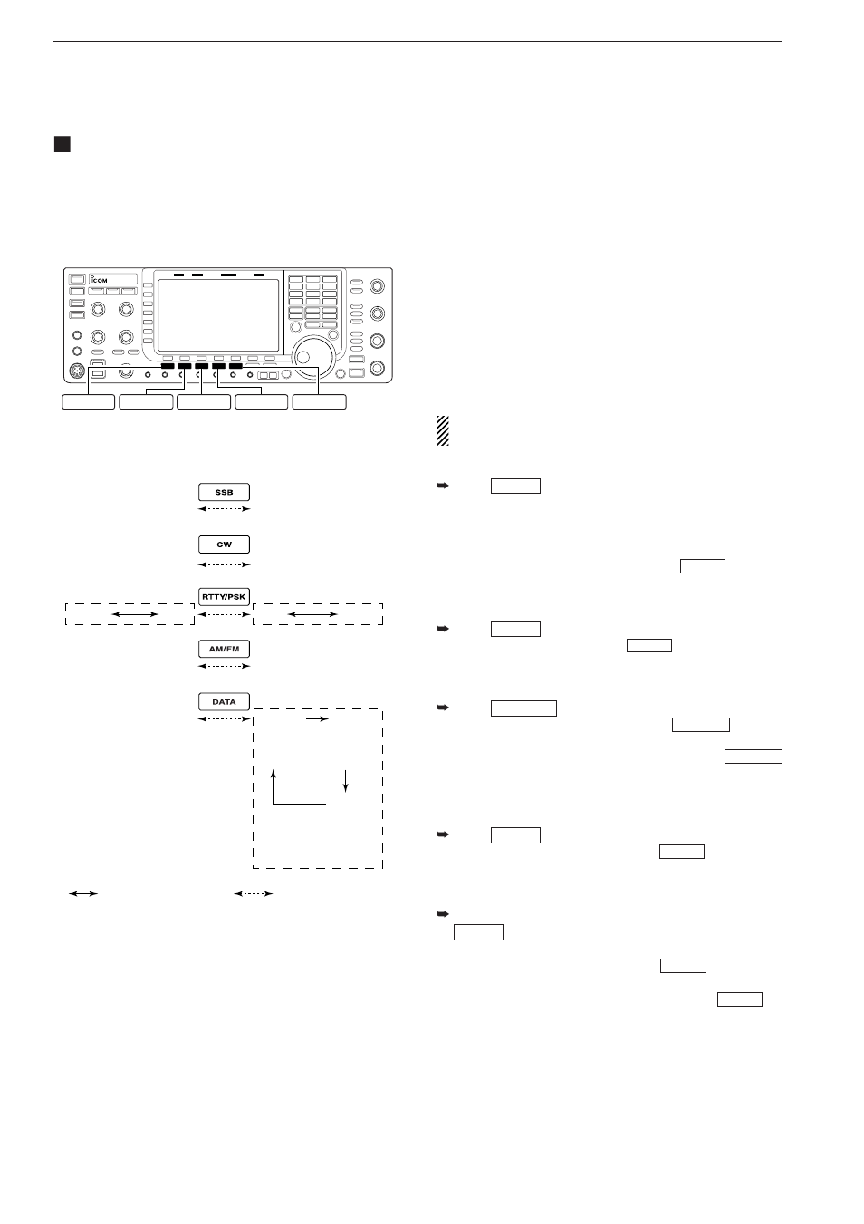 Operating mode selection | Icom IC-7700 User Manual | Page 46 / 214