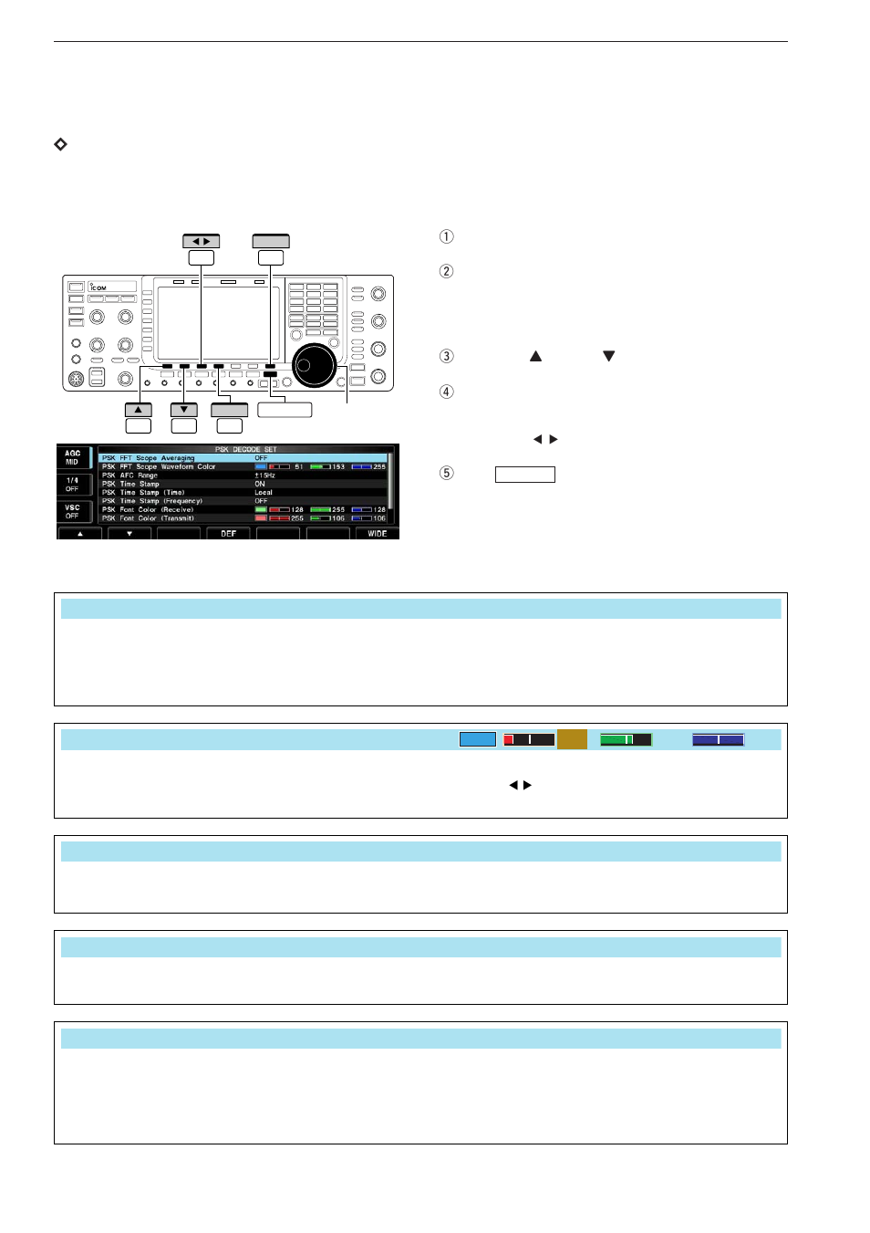 Dpsk decode set mode | Icom IC-7700 User Manual | Page 78 / 214