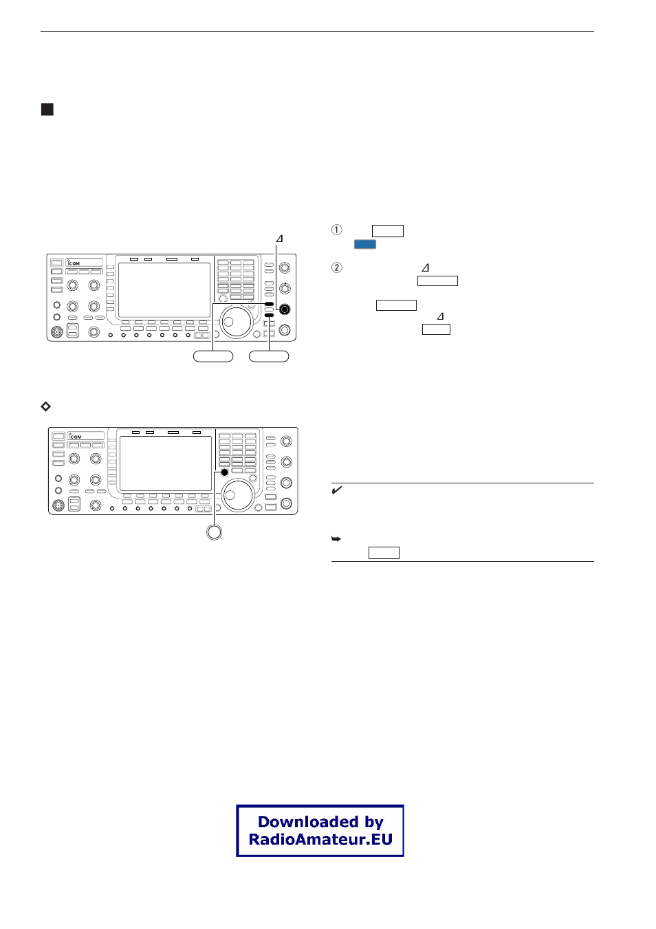 Rit function, Drit monitor function | Icom IC-7700 User Manual | Page 98 / 214