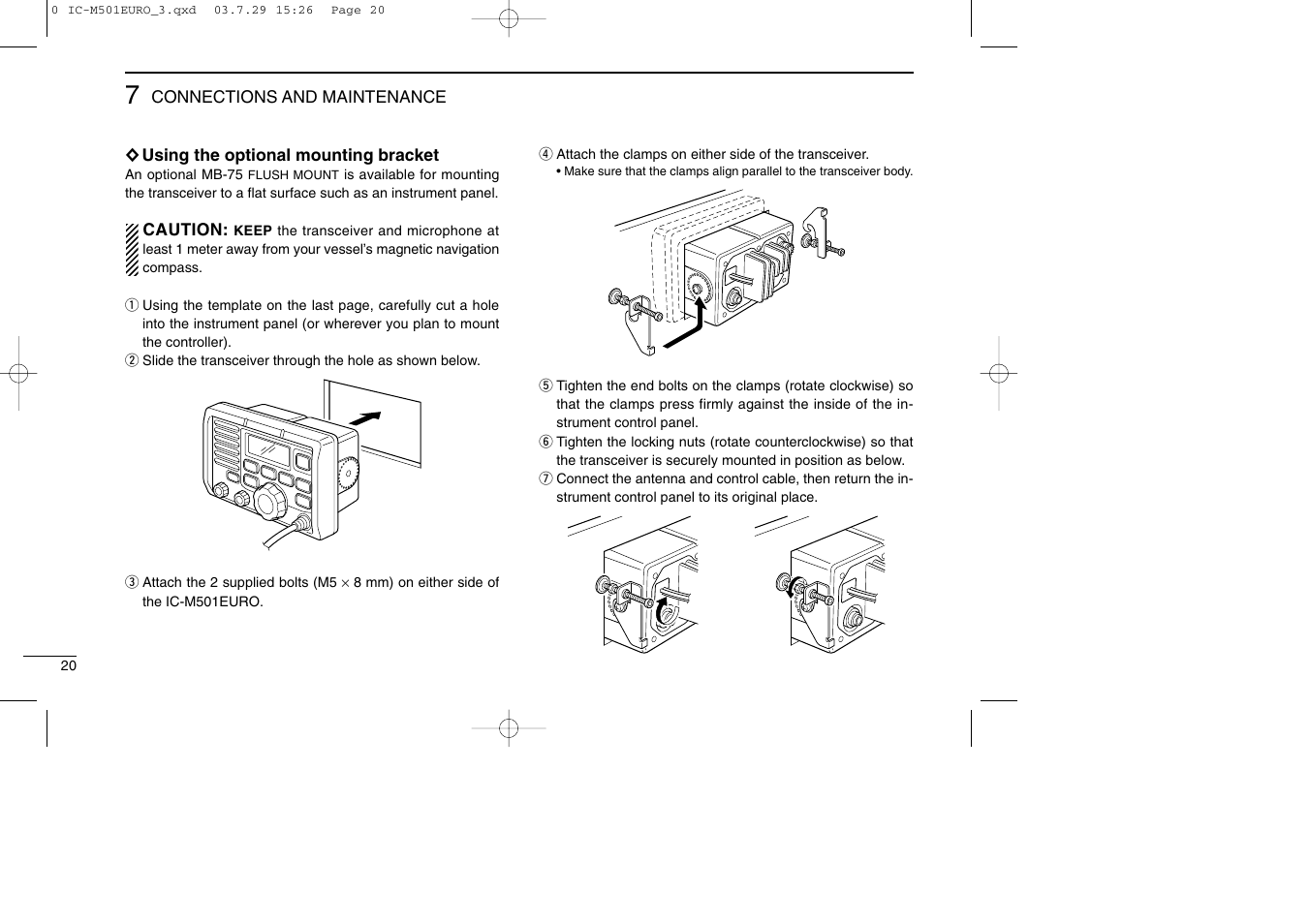 Icom VHF MARINE TRANSCEIVER IC-M501EURO User Manual | Page 24 / 34