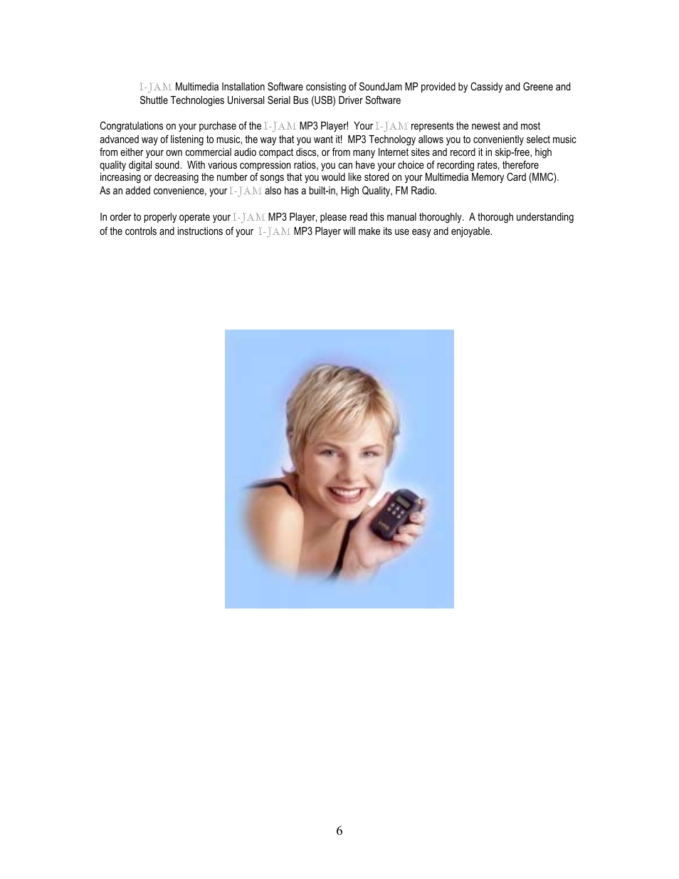 I-JAM Multimedia I-Jam IJ 100 User Manual | Page 6 / 48