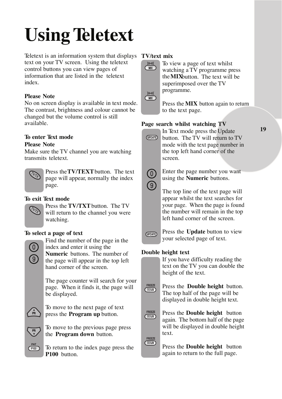 Using teletext | ITT 29-100-1 ST User Manual | Page 20 / 29