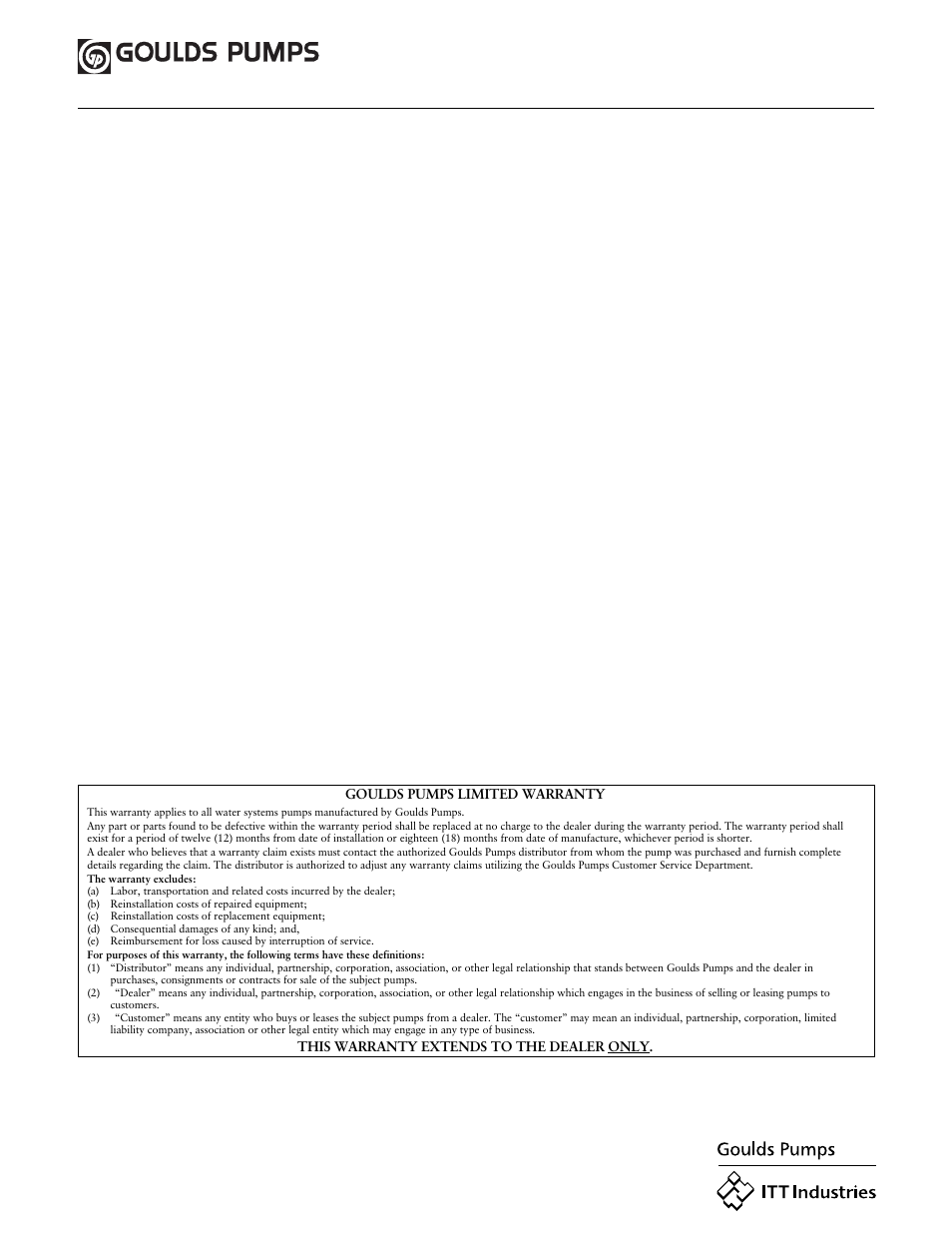 ITT IRRI-GATOR GT30 User Manual | Page 8 / 24