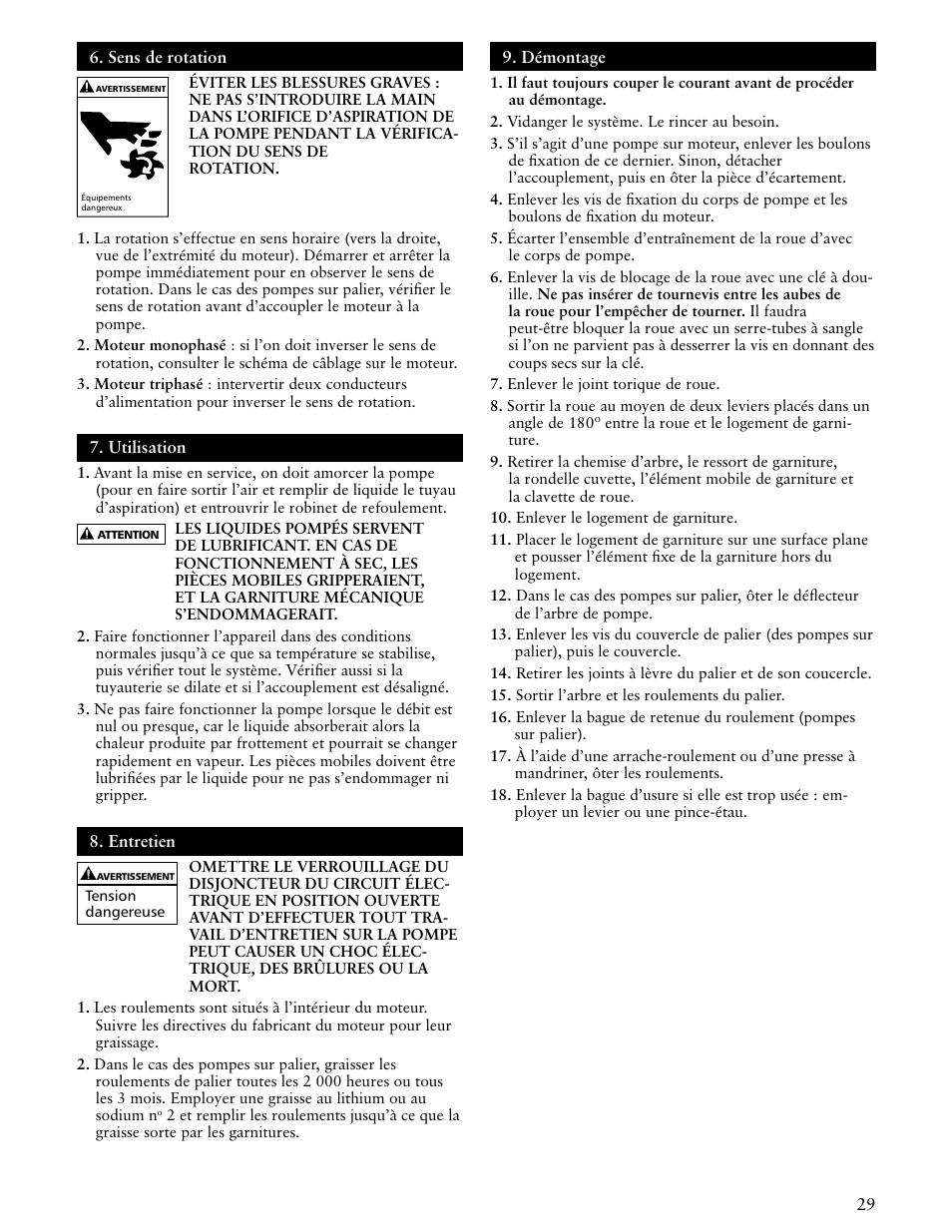 ITT SSH-C User Manual | Page 29 / 36