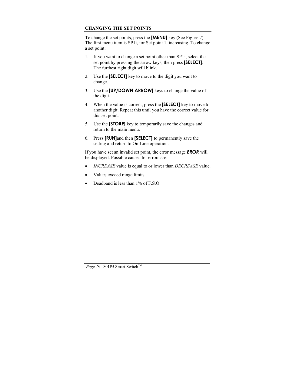 ITT SMART SWITCH 801P5 User Manual | Page 23 / 45