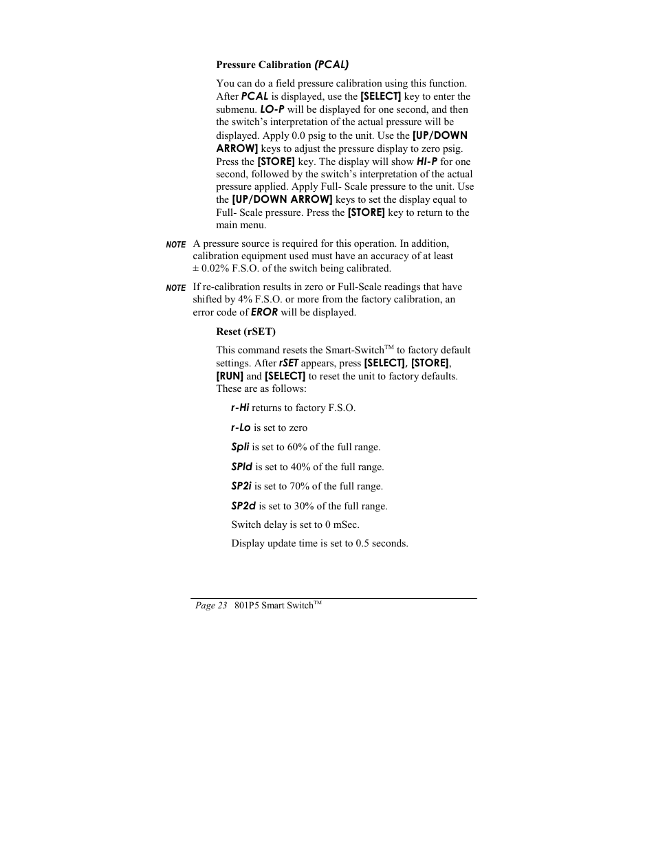 ITT SMART SWITCH 801P5 User Manual | Page 27 / 45