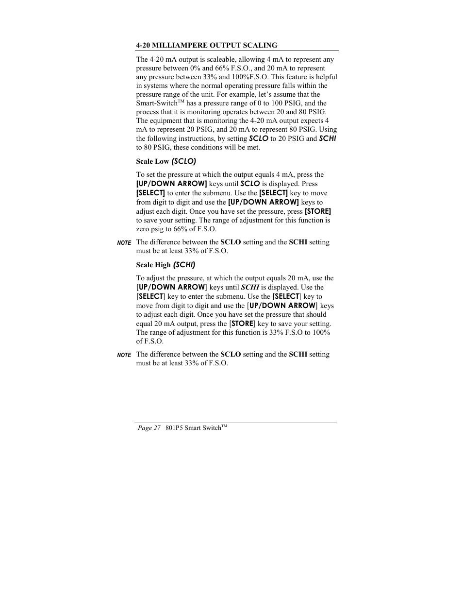 ITT SMART SWITCH 801P5 User Manual | Page 31 / 45