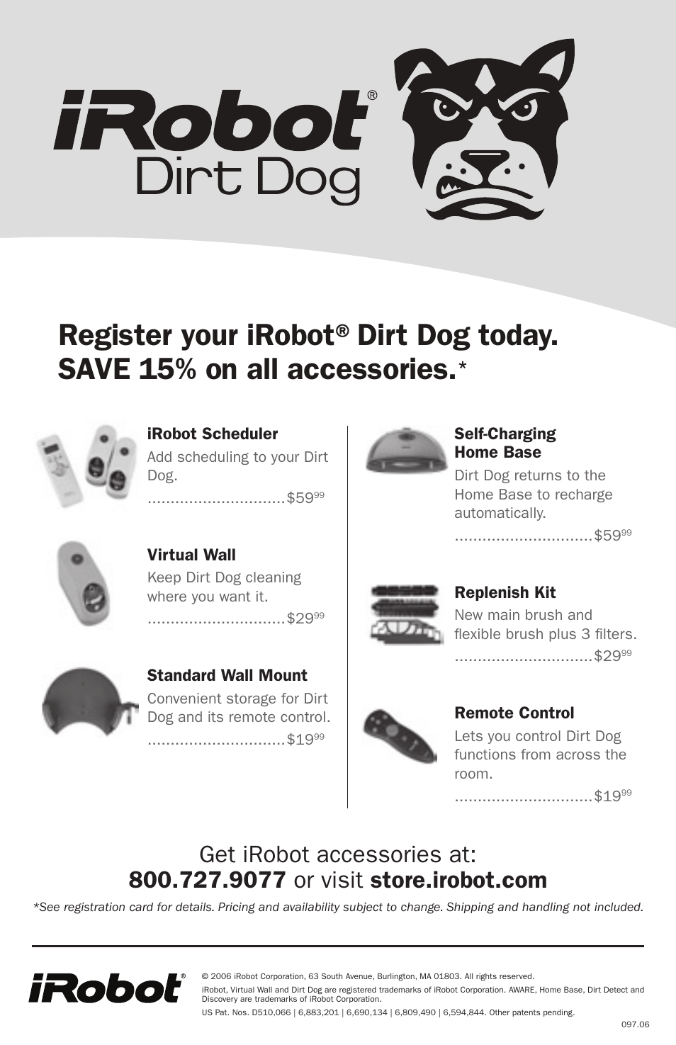 iRobot Robot User Manual | Page 22 / 22