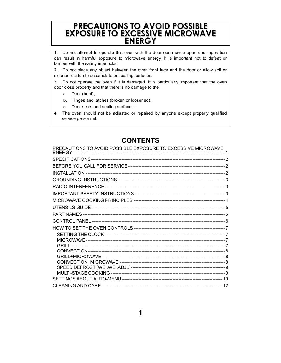 IFB Appliances 25SC1 User Manual | Page 2 / 13