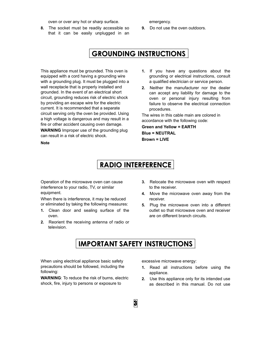 IFB Appliances 25SC1 User Manual | Page 4 / 13