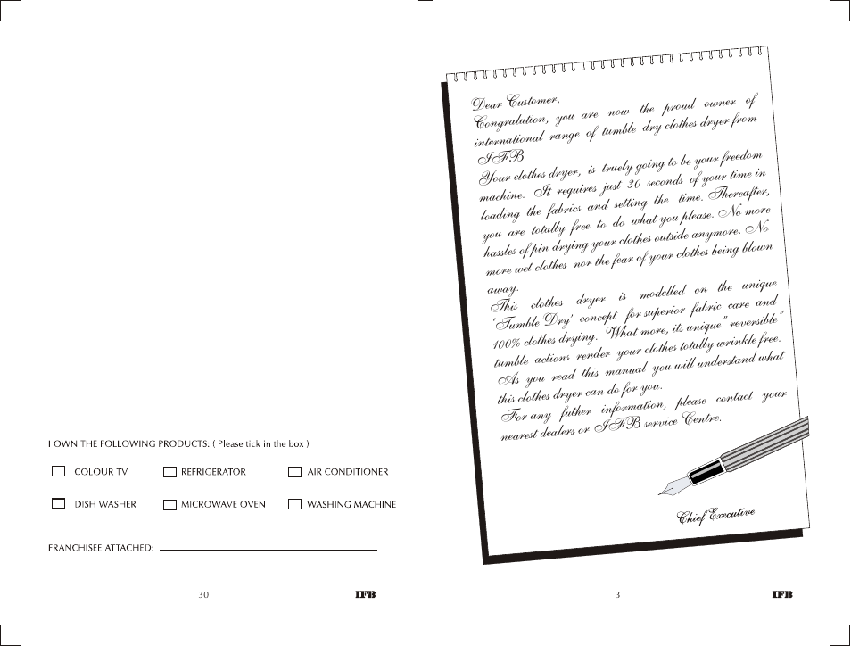 IFB Appliances EASYDRY 550 User Manual | Page 2 / 15