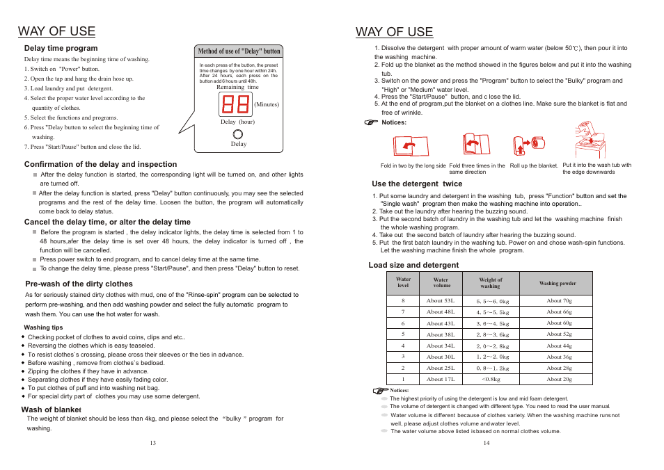 Т³гж 8, Way of use | IFB Appliances AW60-9021 User Manual | Page 8 / 14