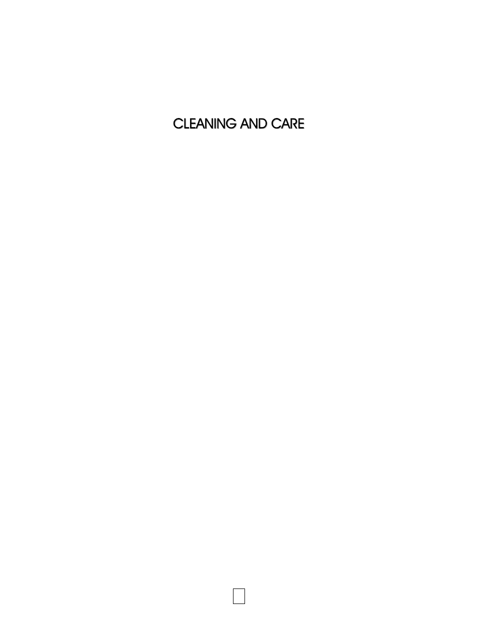 Cleaning and care | IFB Appliances 28SGR 1S User Manual | Page 11 / 11