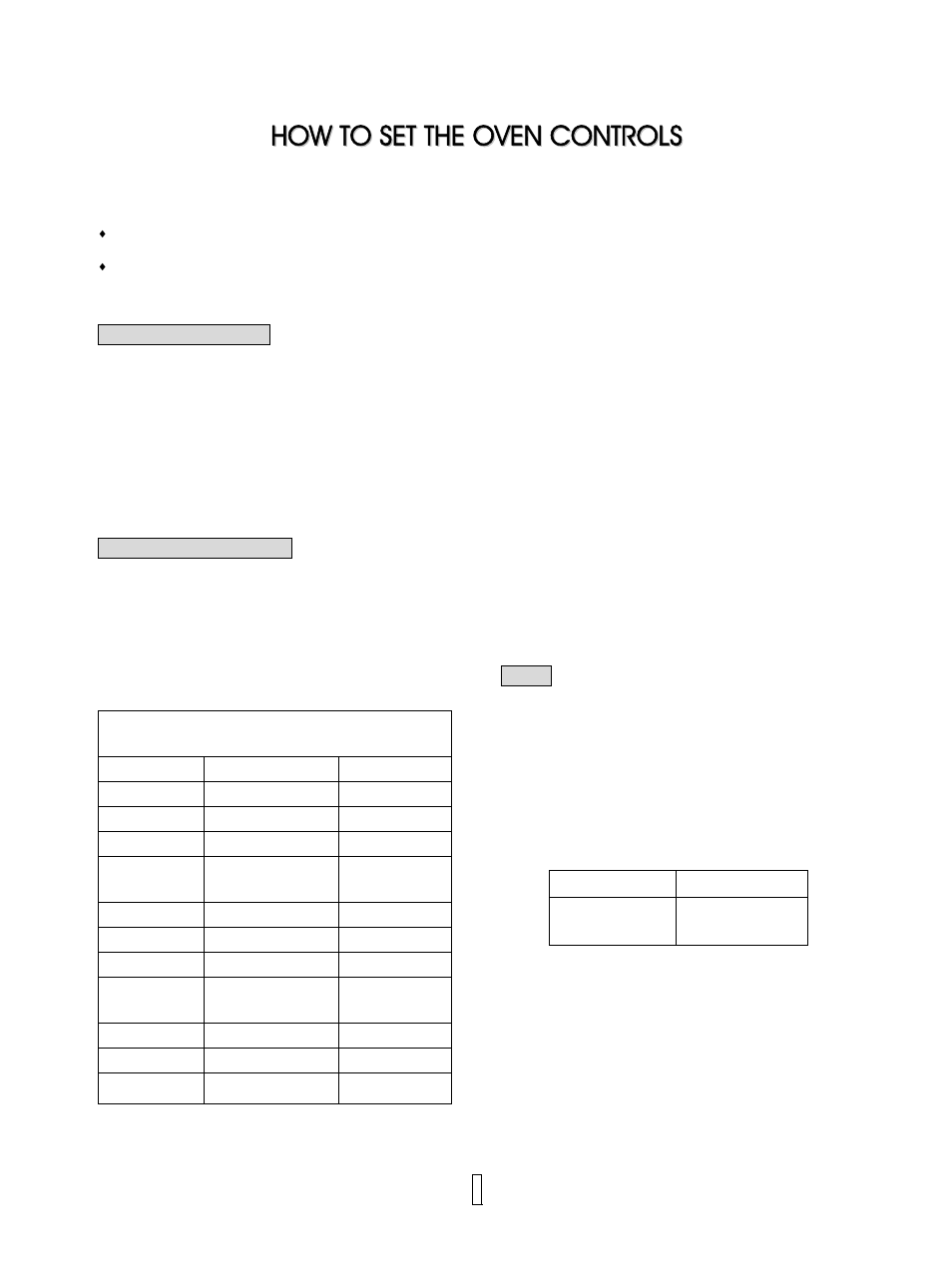 How to set the oven controls | IFB Appliances 28SGR 1S User Manual | Page 8 / 11