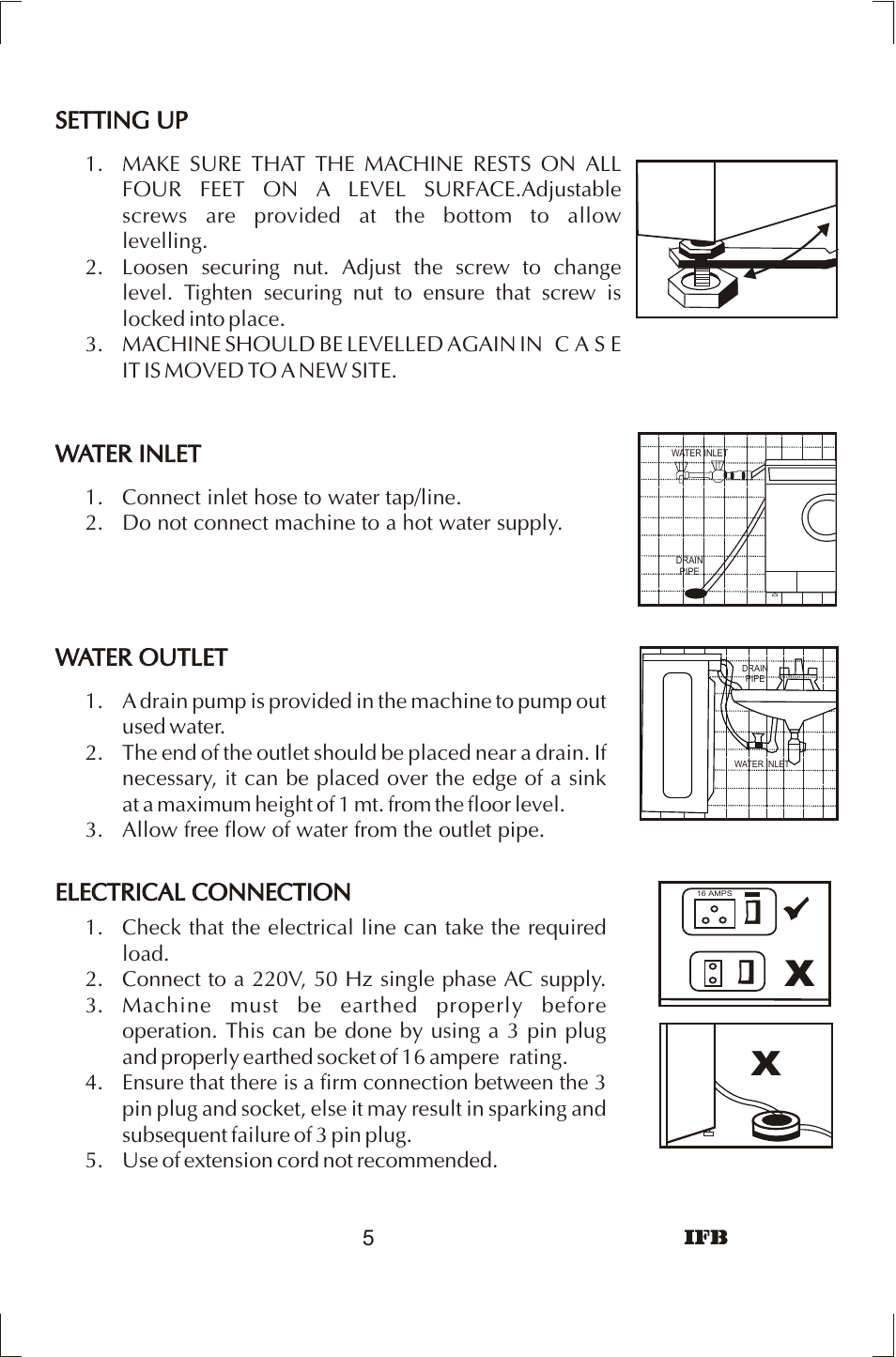 IFB Appliances ELENA User Manual | Page 6 / 24