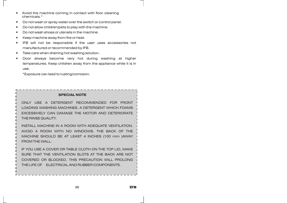 IFB Appliances Digital 7kg User Manual | Page 26 / 33