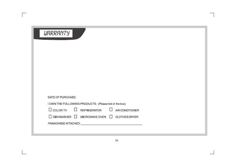 Warranty | IFB Appliances Digital 7kg User Manual | Page 31 / 33