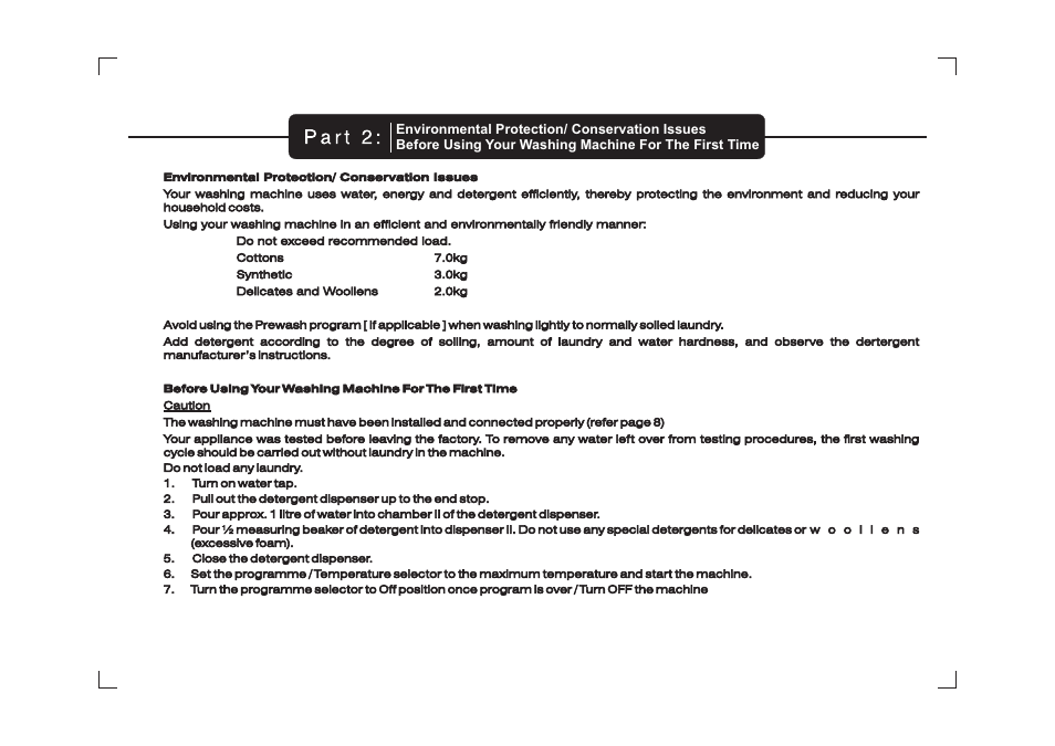 IFB Appliances Digital 7kg User Manual | Page 6 / 33