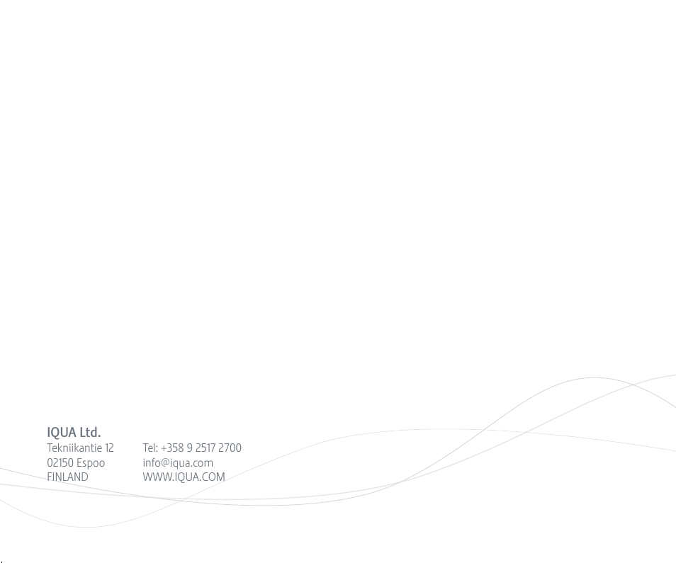 Iqua Snake 2 User Manual | Page 20 / 20