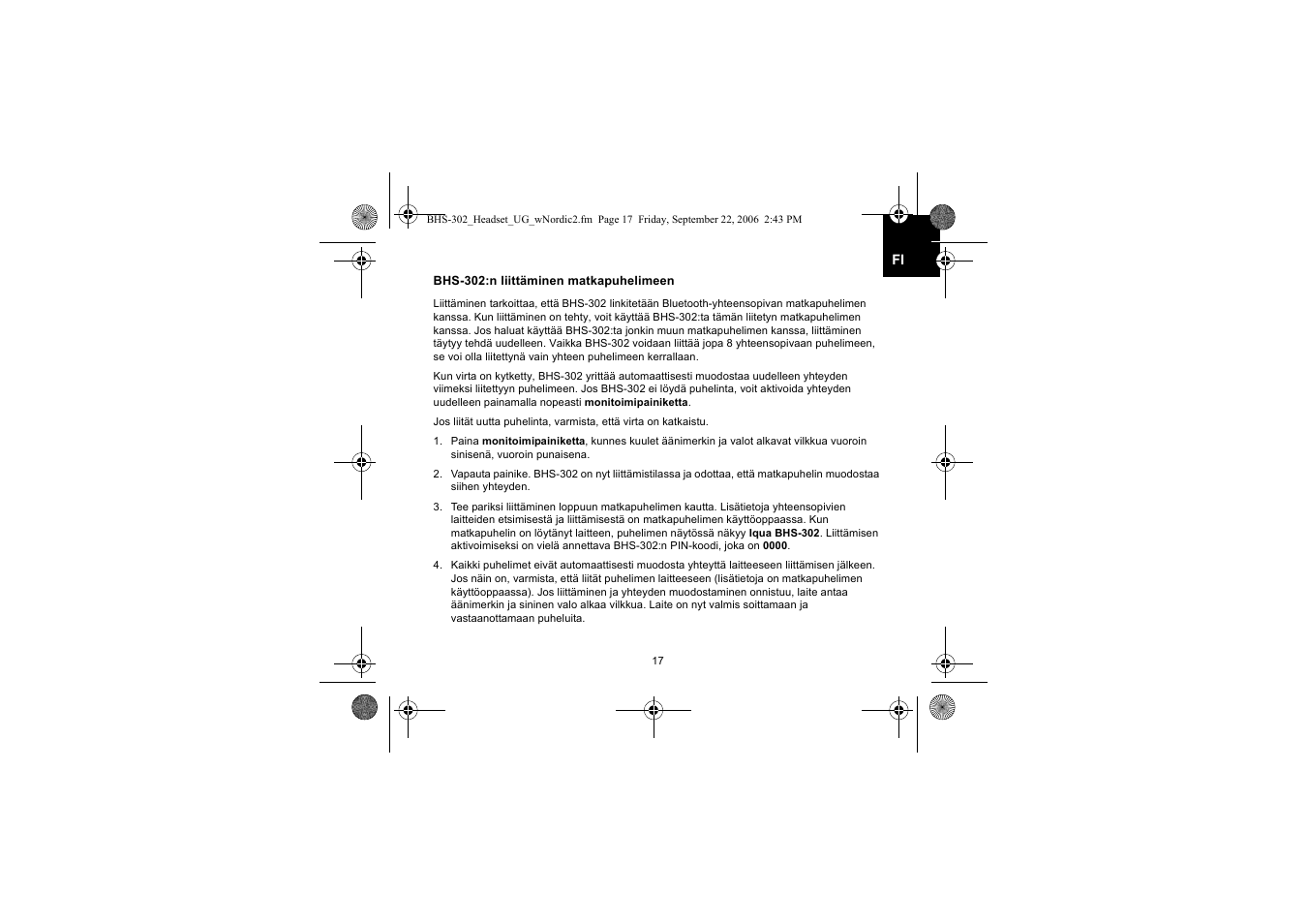 Iqua BHS-302 User Manual | Page 17 / 148