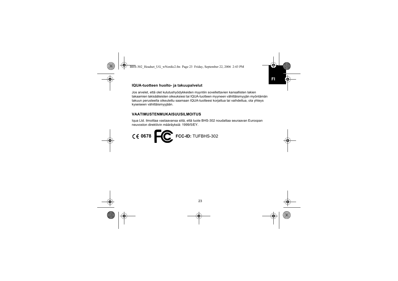 Iqua BHS-302 User Manual | Page 23 / 148