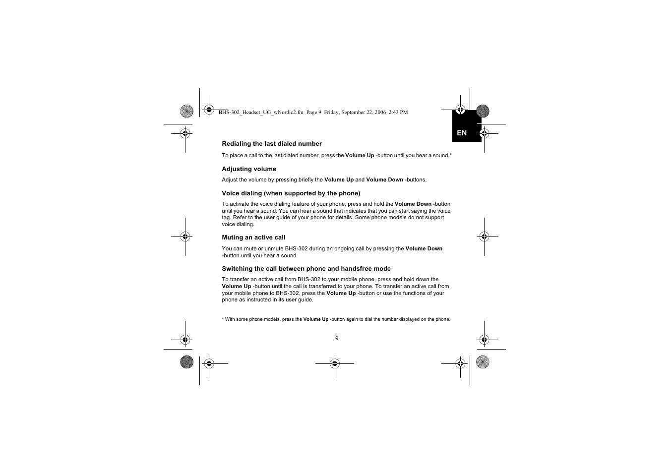 Iqua BHS-302 User Manual | Page 9 / 148