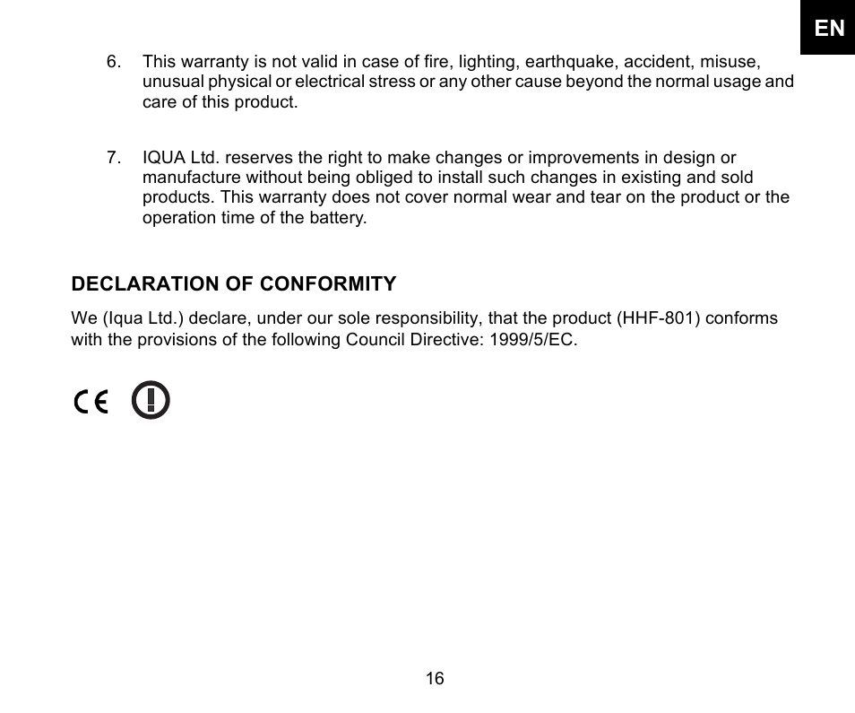 Iqua Snake Bluetooth Headrest Handsfree User Manual | Page 17 / 18