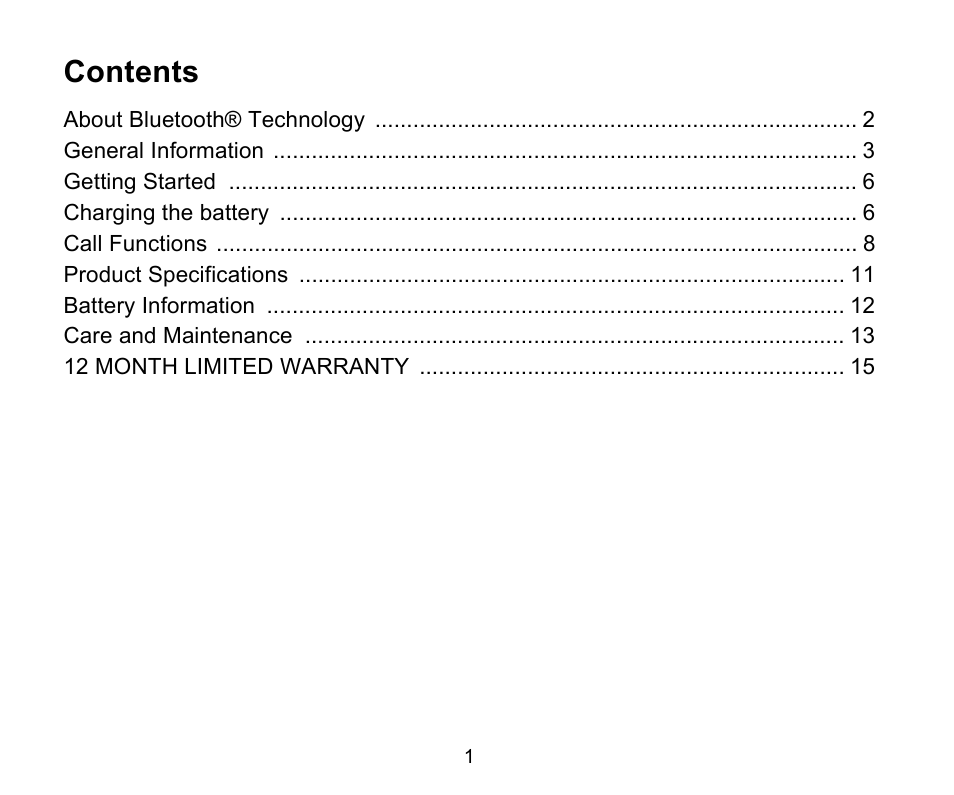 Iqua Snake Bluetooth Headrest Handsfree User Manual | Page 2 / 18