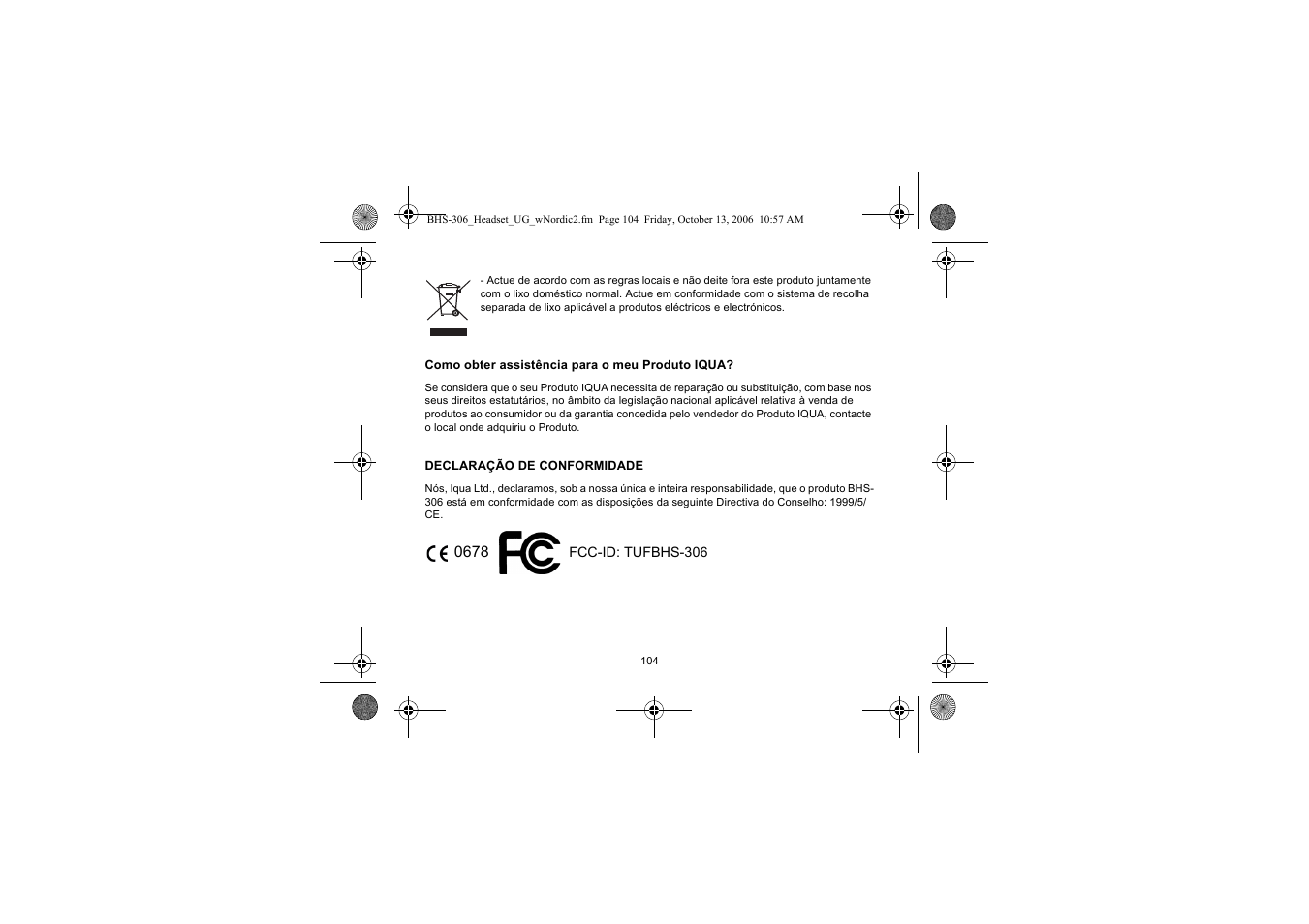 Iqua BHS-306 User Manual | Page 104 / 148