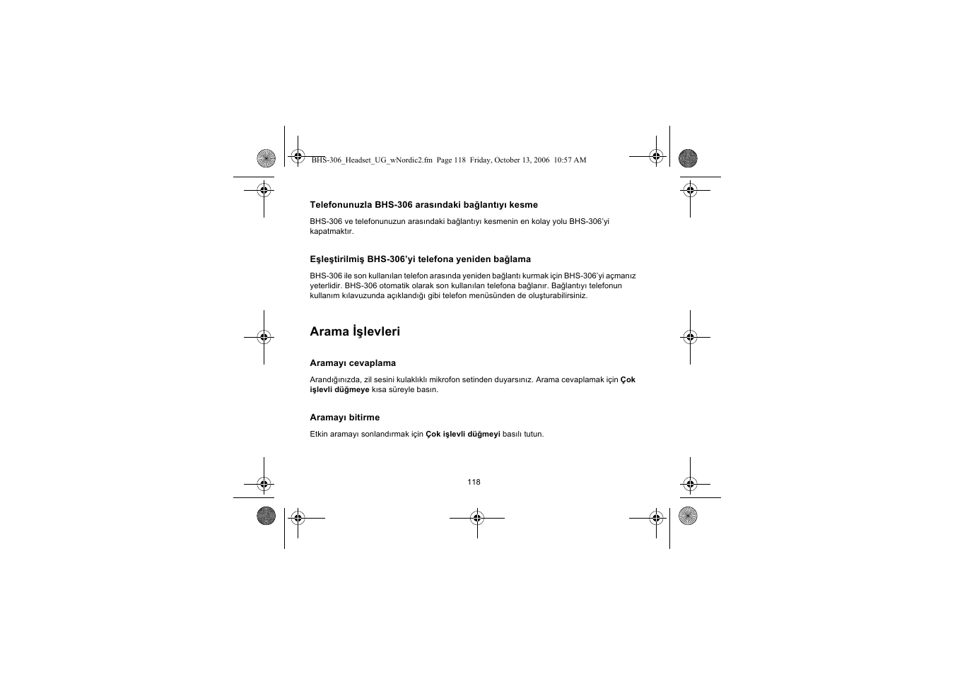 Arama işlevleri | Iqua BHS-306 User Manual | Page 118 / 148