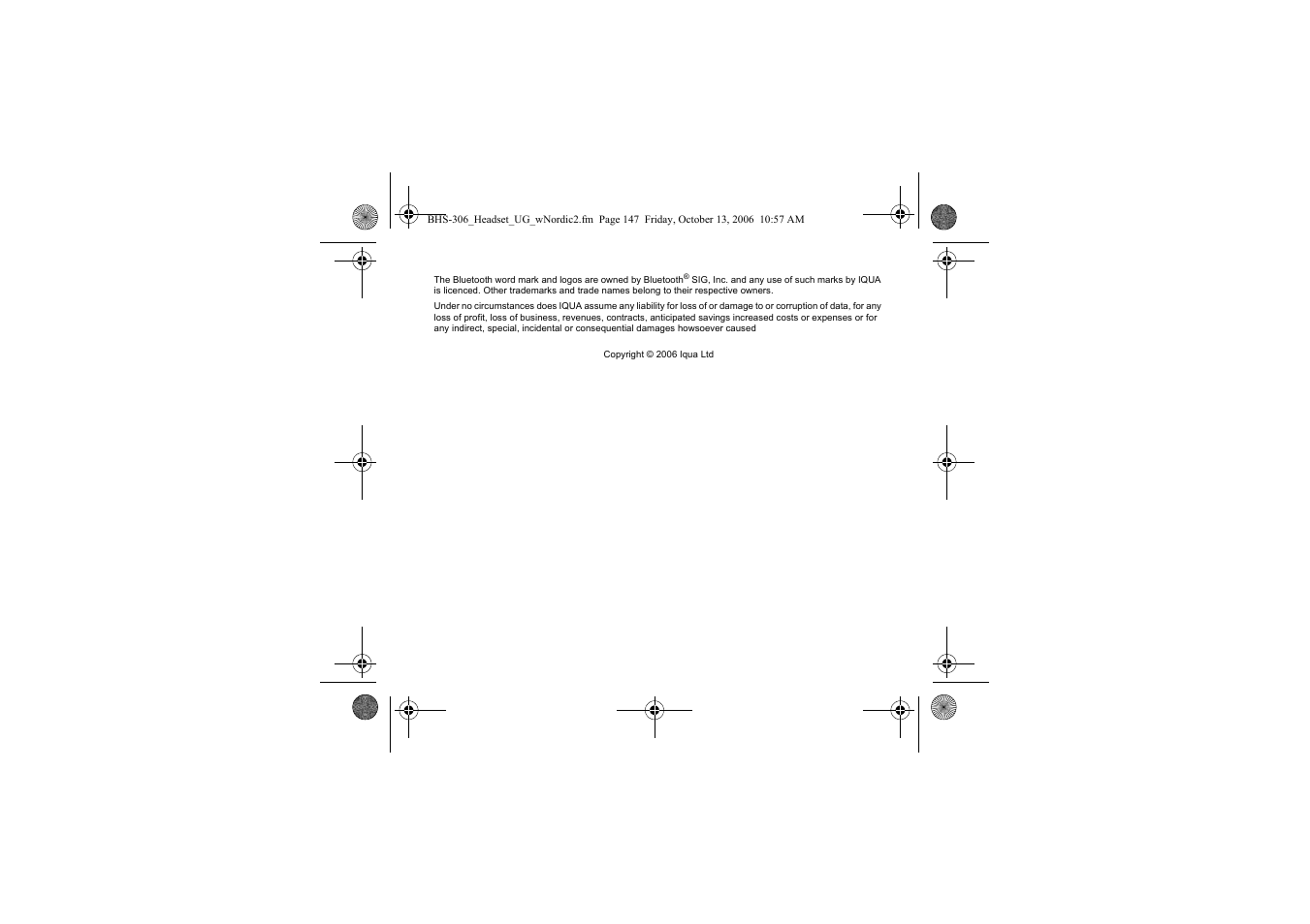 Iqua BHS-306 User Manual | Page 147 / 148