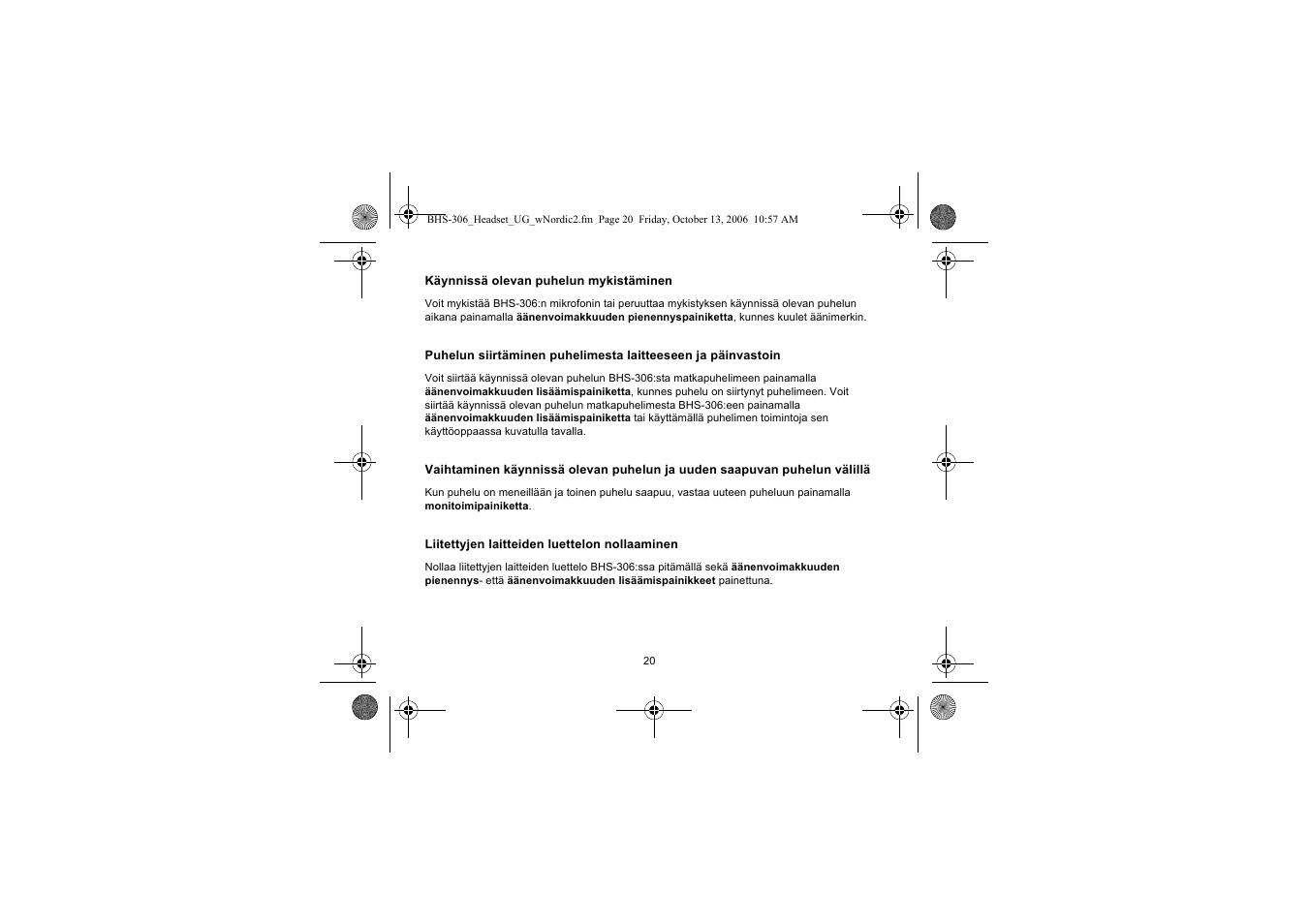 Iqua BHS-306 User Manual | Page 20 / 148