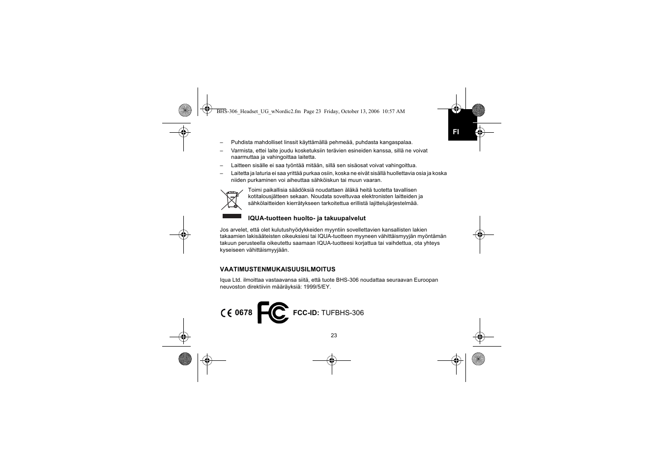 Iqua BHS-306 User Manual | Page 23 / 148