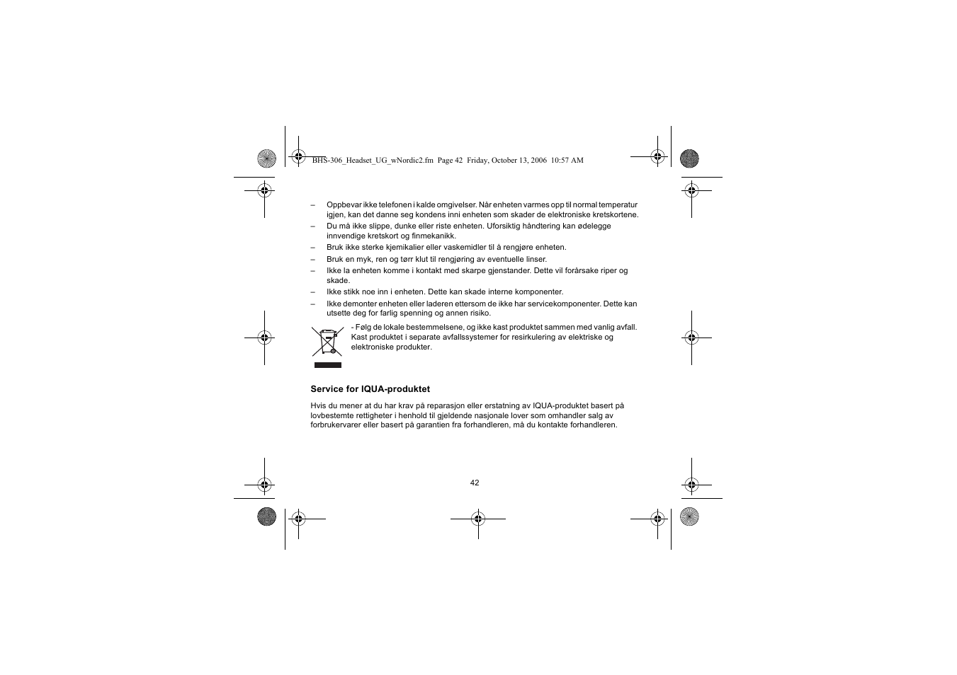 Iqua BHS-306 User Manual | Page 42 / 148