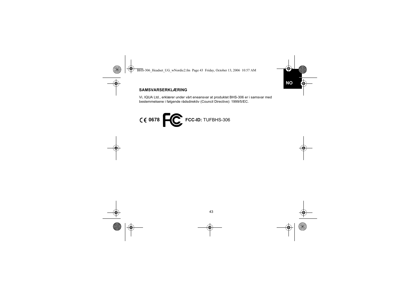 Iqua BHS-306 User Manual | Page 43 / 148