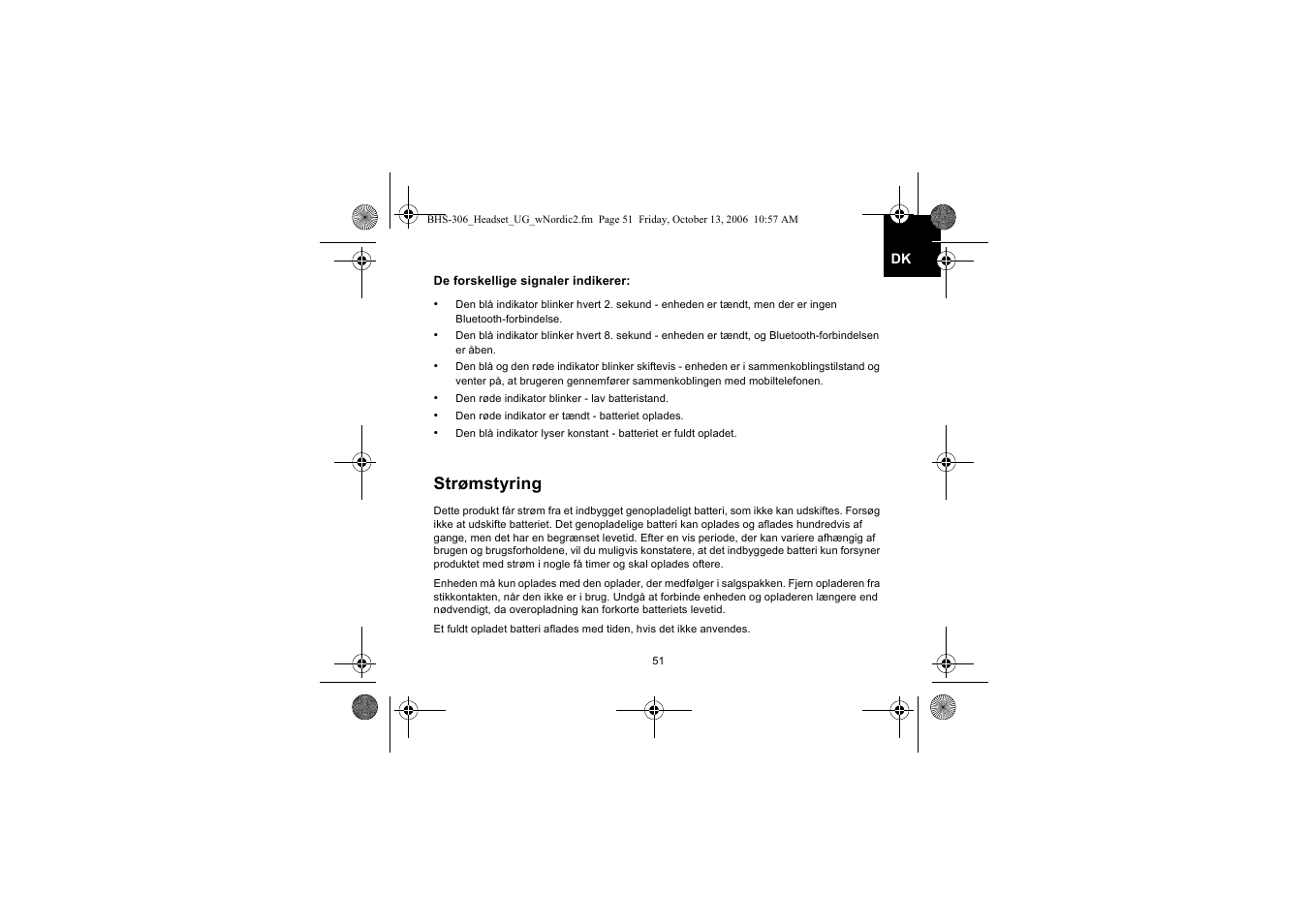 Strømstyring | Iqua BHS-306 User Manual | Page 51 / 148