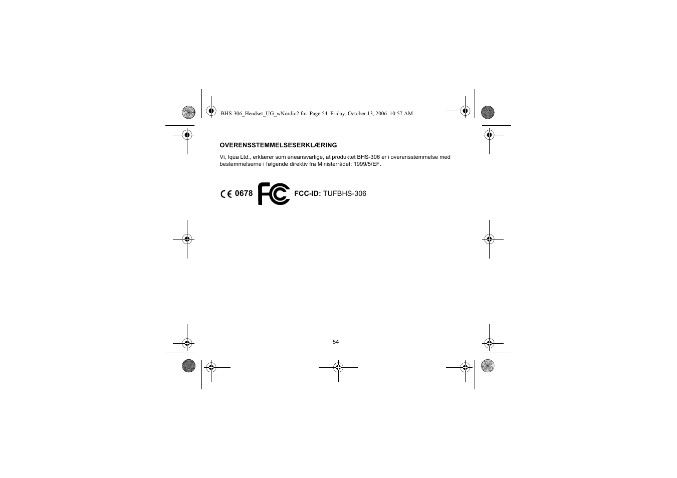Iqua BHS-306 User Manual | Page 54 / 148