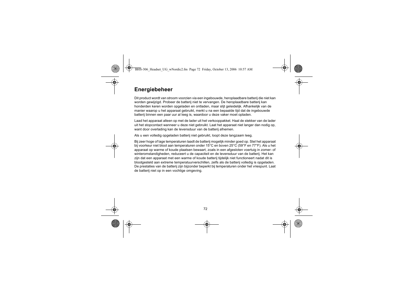 Energiebeheer | Iqua BHS-306 User Manual | Page 72 / 148