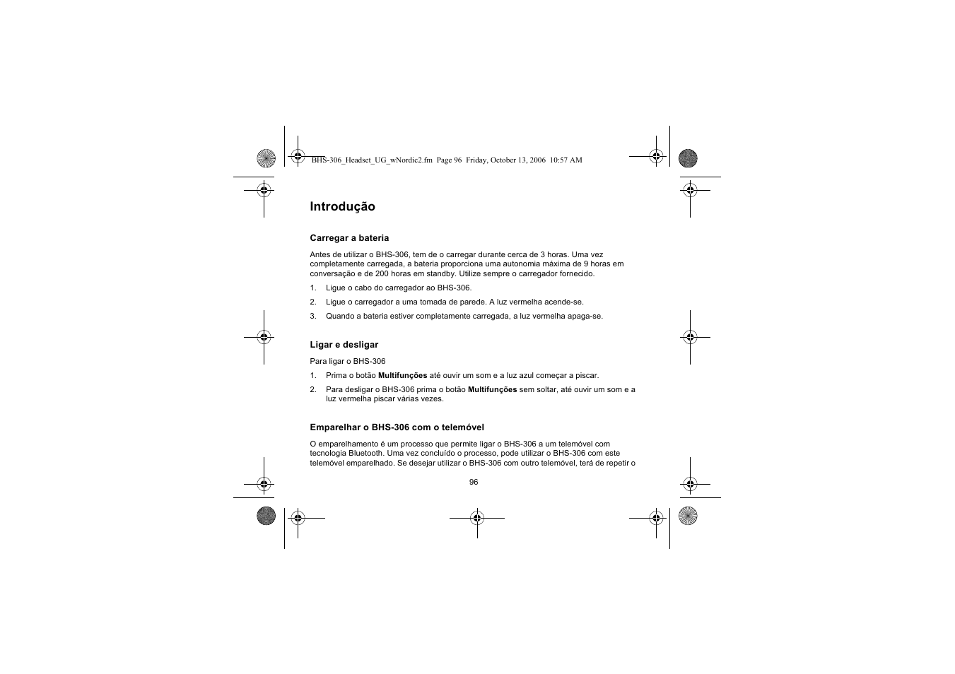 Introdução | Iqua BHS-306 User Manual | Page 96 / 148