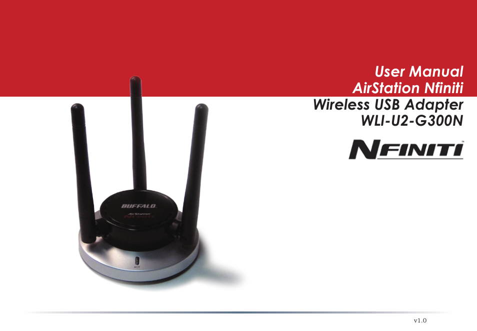 Infinity Wireless USB Adapter WLI-U2-G300N User Manual | 43 pages