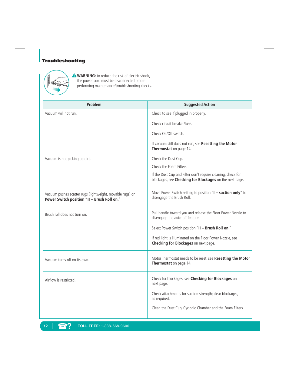 Infinity NV22Q User Manual | Page 14 / 56