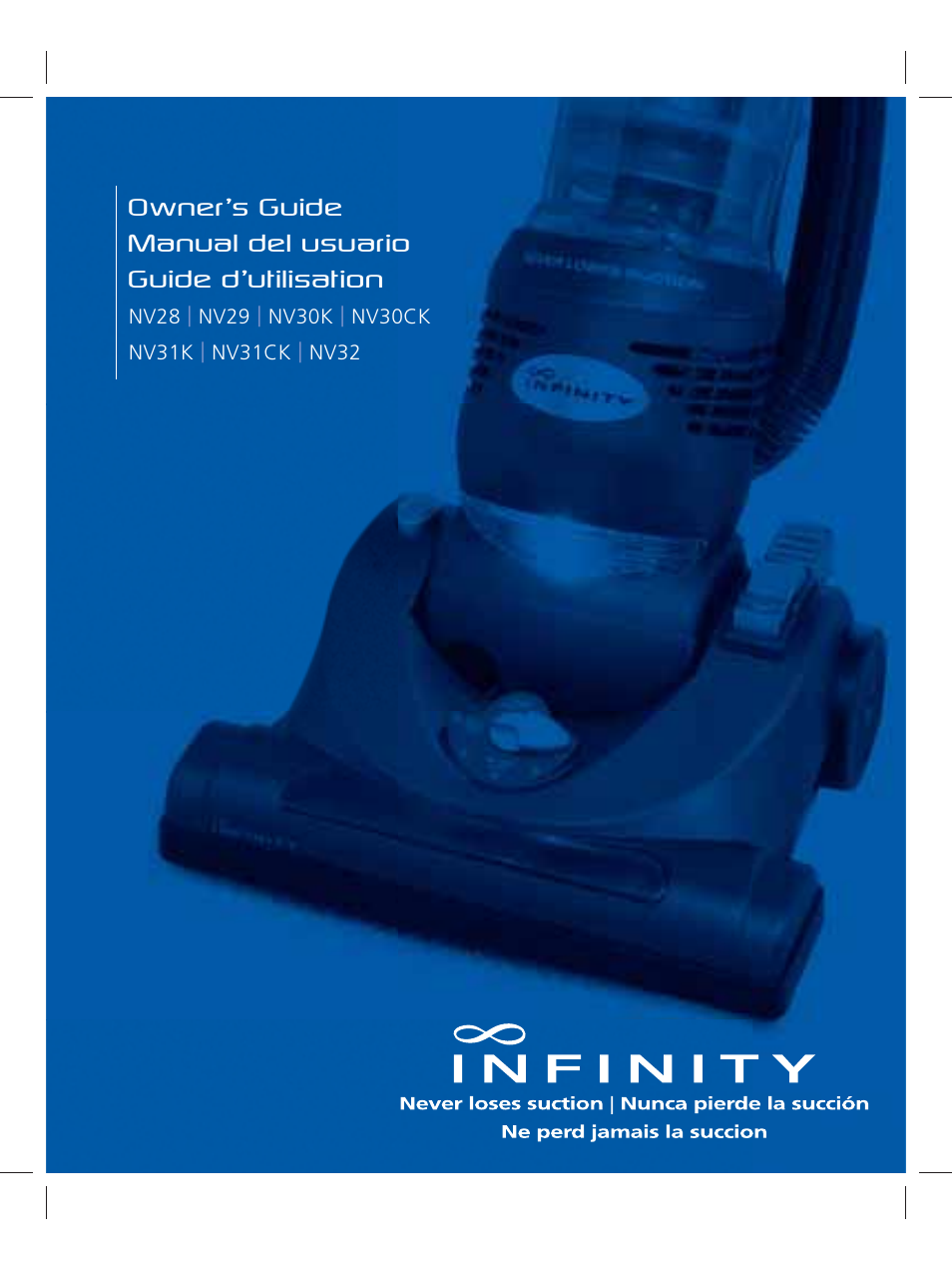 Infinity NV30K User Manual | 19 pages