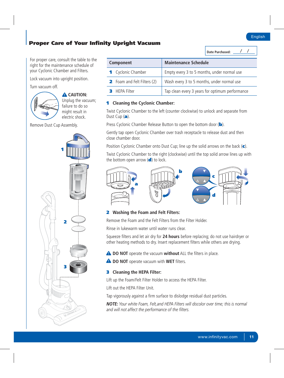 Infinity NV30K User Manual | Page 12 / 19