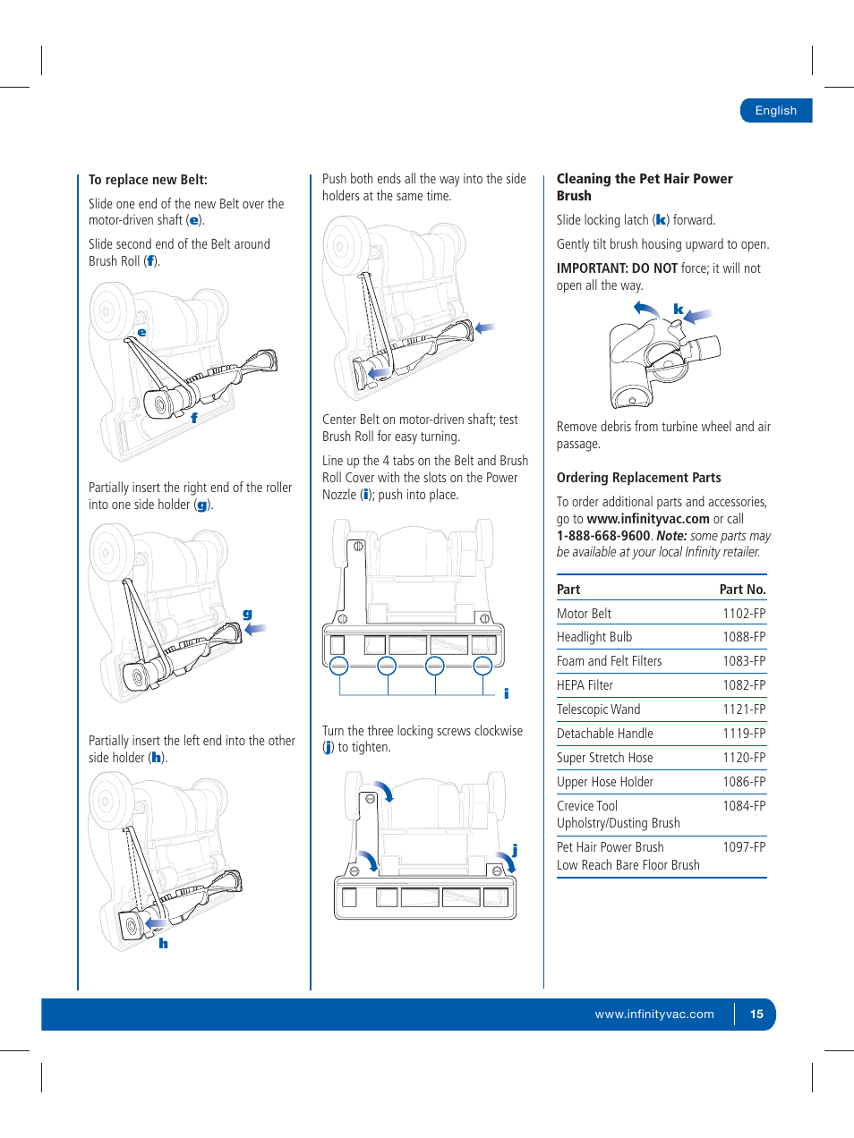 Infinity NV30K User Manual | Page 16 / 19