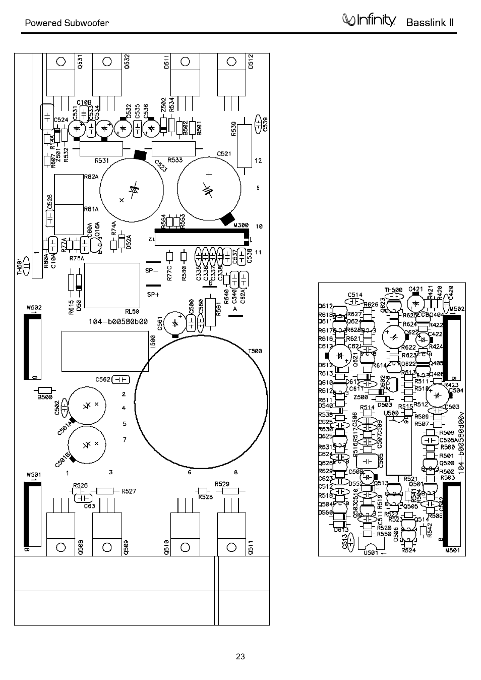 Infinity Powered Subwoofer Basslink II None User Manual | Page 24 / 34