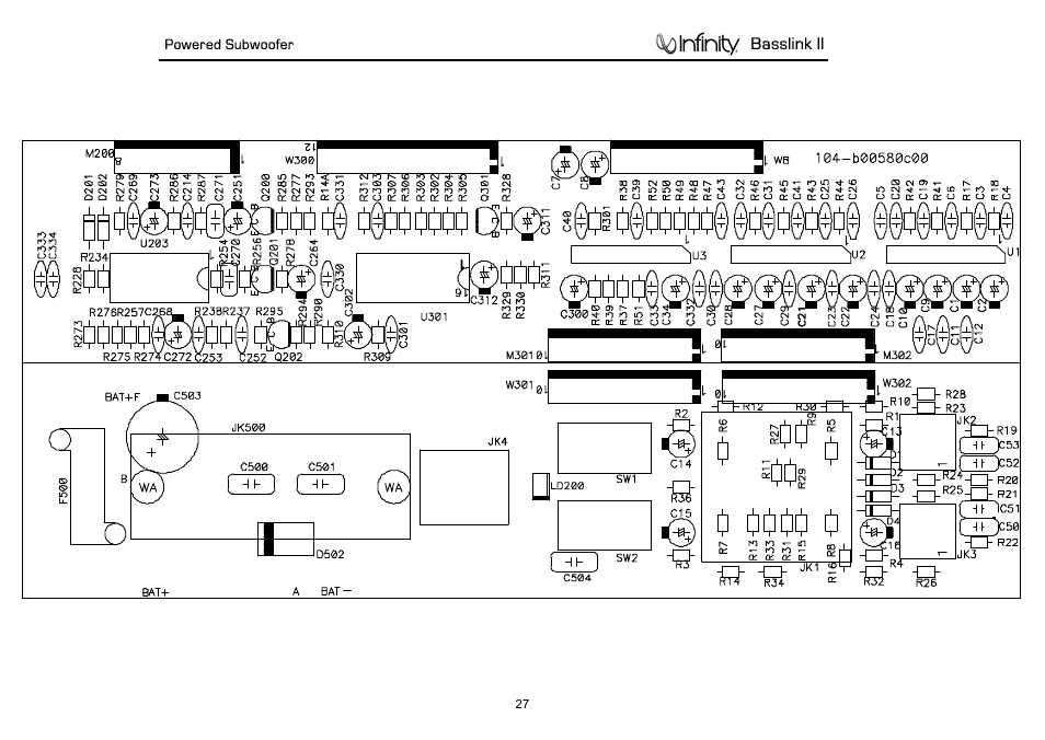 Infinity Powered Subwoofer Basslink II None User Manual | Page 28 / 34